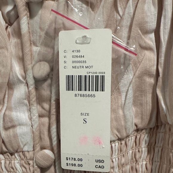 Anthropologie Blush Striped Maxi Dress - Picture 3 of 4